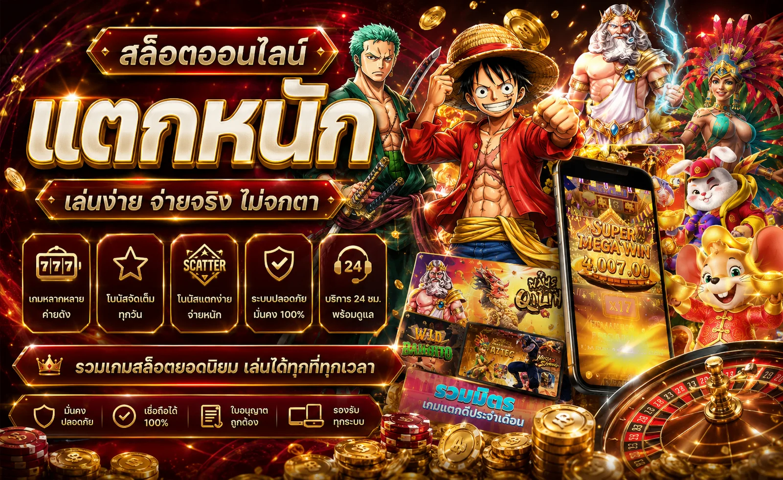 แบนเนอร์สล็อตออนไลน์ kubwin รวมค่ายเกม PG SLOT, JOKER, Pragmatic